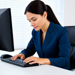 Home 9 온라인 평판을 위한 광고 캠페인 기획 - Responding to Negative Feedback**
"A professional customer service representative, fully clothed in...