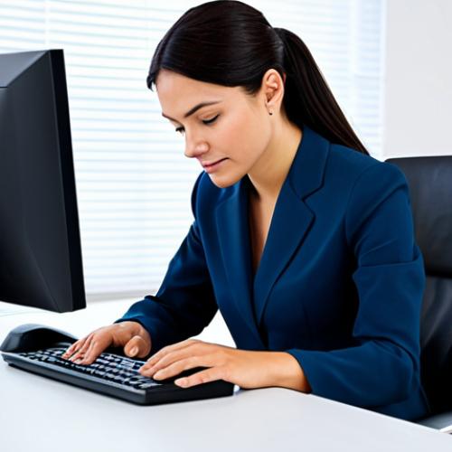 Home 6 온라인 평판을 위한 광고 캠페인 기획 - Responding to Negative Feedback**
"A professional customer service representative, fully clothed in...