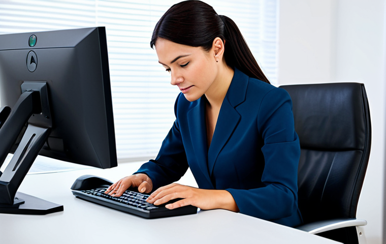 온라인 평판을 위한 광고 캠페인 기획 - Responding to Negative Feedback**
"A professional customer service representative, fully clothed in...